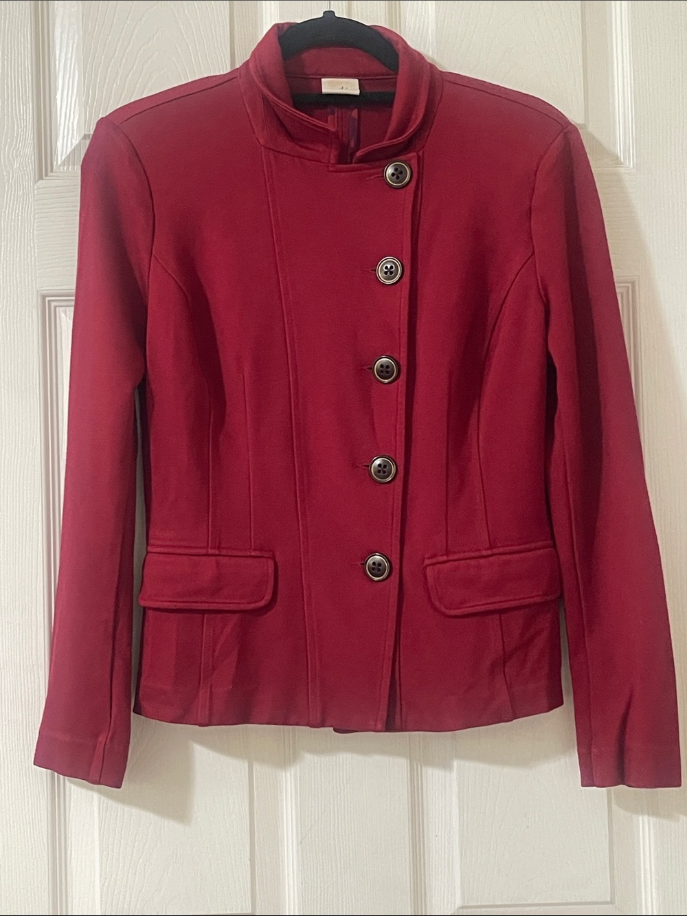CAbi Women's Red Button-Front Jacket